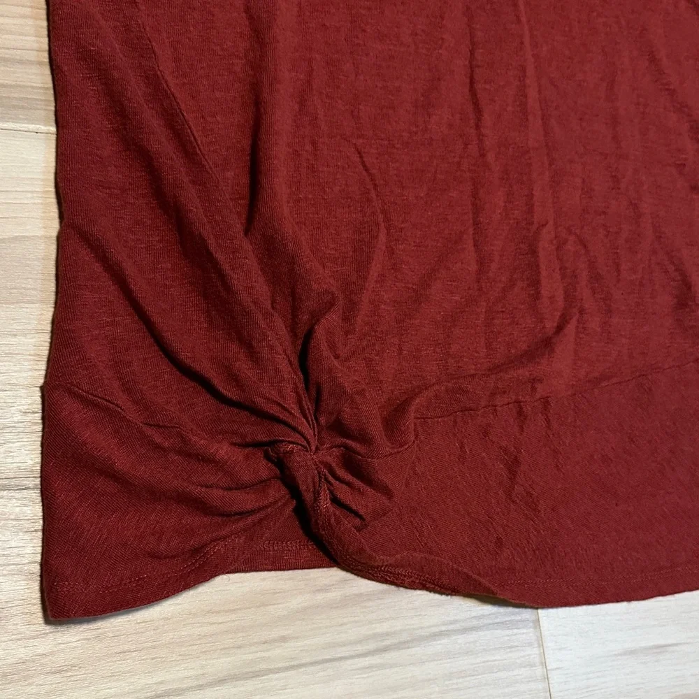 Athleta Linen Red/Maroon Tank Top XL - Picture 3 of 7